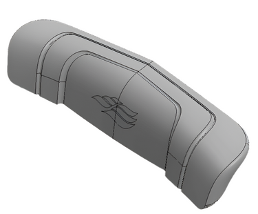 Sundance® 980 Series Spa Pillow (2017–Present) – Sculpted Headrest – part #6472‑766